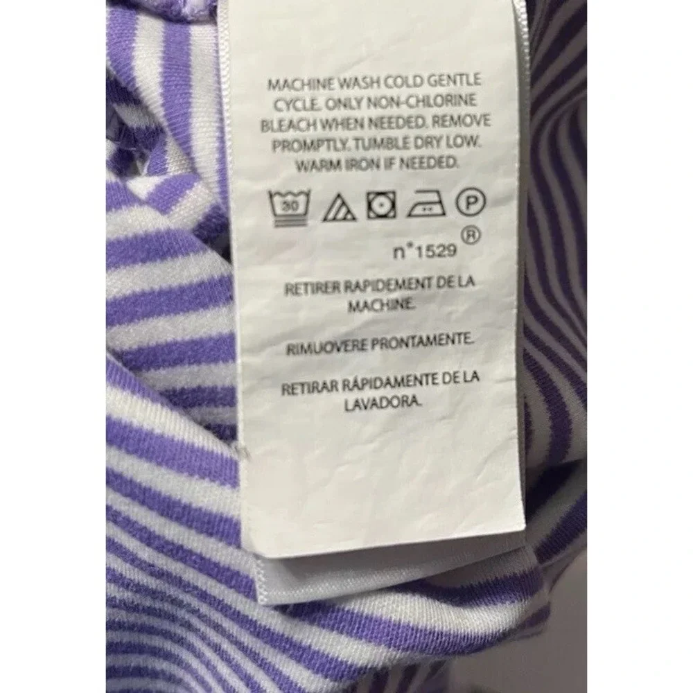 Polo Ralph Lauren Men's‎ Sze XXL Polo Shirt White/purple Striped Short Sleeve